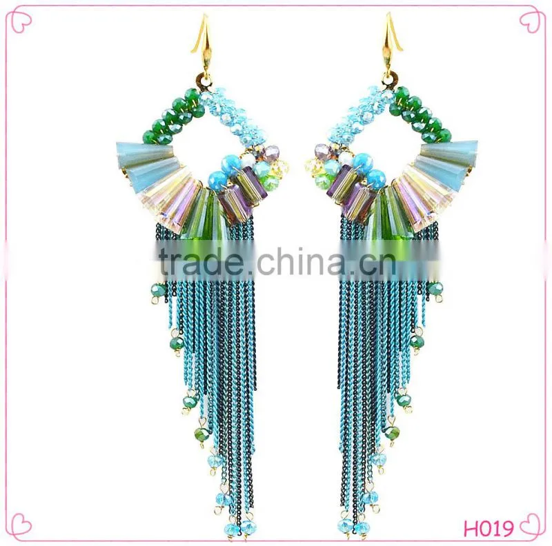2016 New Design Fashion Charm Tassel Earrings Romatic Wedding Jewellery