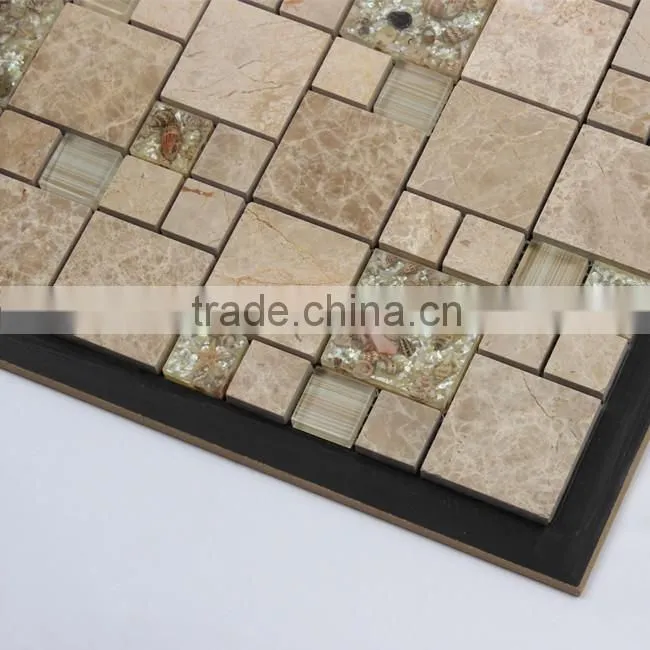 China glass marble mix mosaic