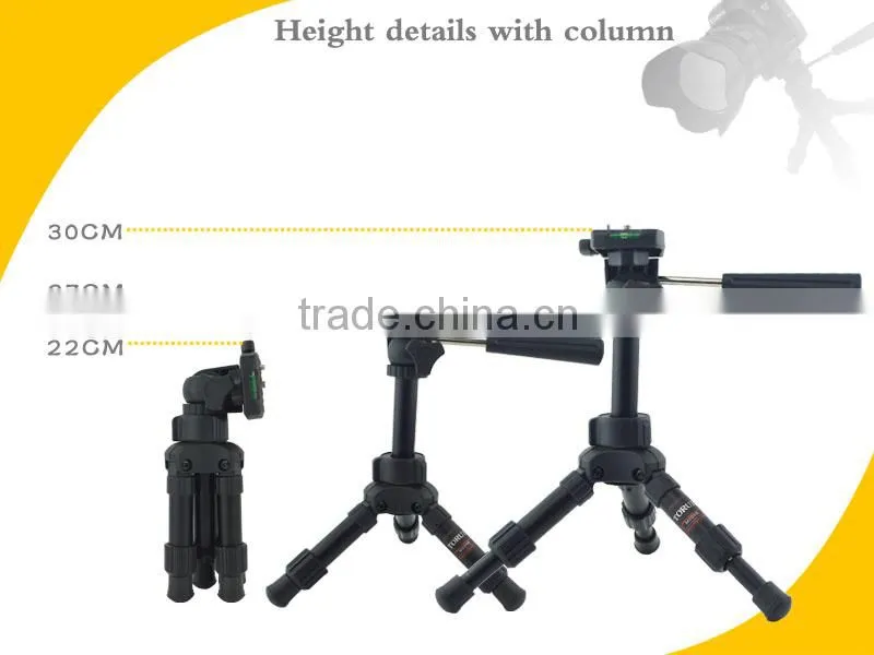 New Design Professional protable lightweight flexible Mini Camera table Tripod