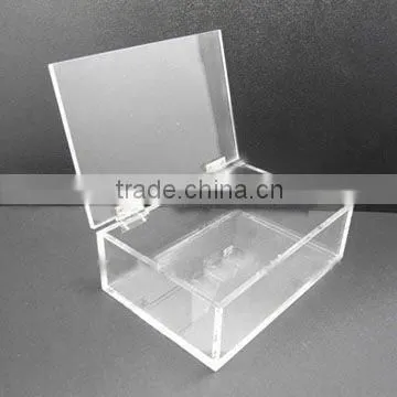 High Quality Acrylic hinged storage boxes