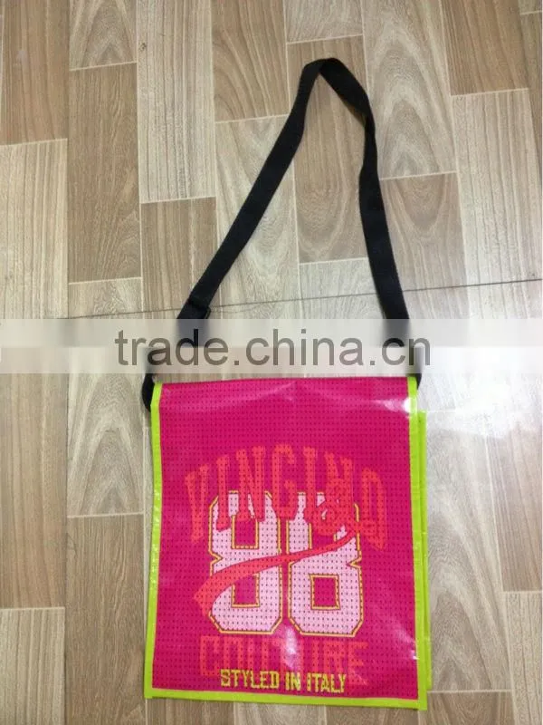 2014 kids love design pp lamination custom woven school bag