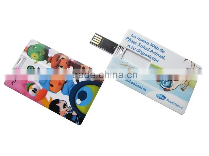 white business card usb pendrive 4gb without logo
