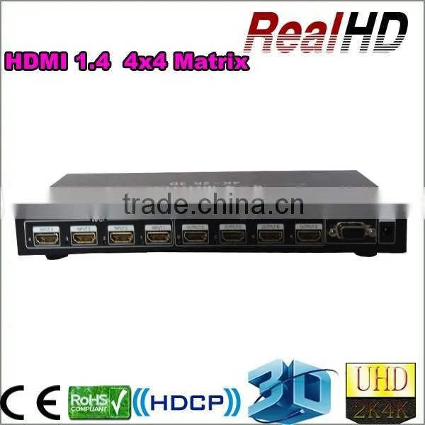 2016 Hottest 1.4v 4X4 HDMI Routing Matrix In Economical version