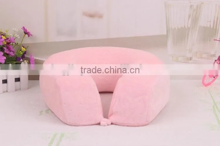 cheap cute u shape cherry stone pillow Folding Soft U Shaped Travel Pillow For Outdoor