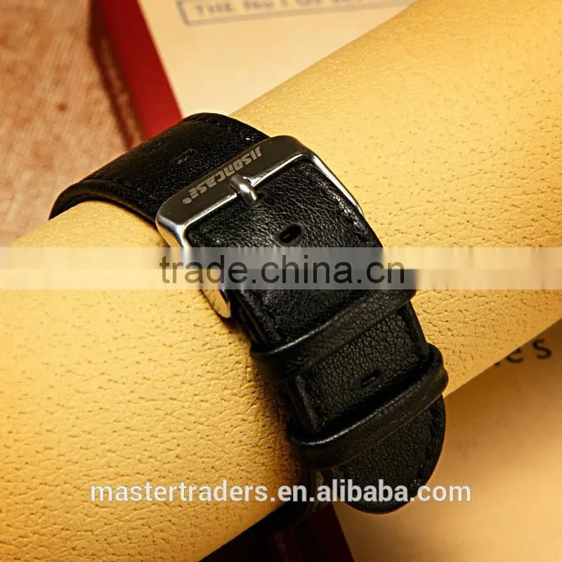 Original Jisoncase Genuine Leather Watch Band 38MM Buckle Watch Strap For Apple Watch MT-3409