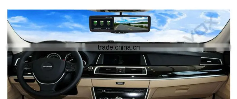 4.3'' rear view mirror gps with DVR Bluetooth car rear monitor