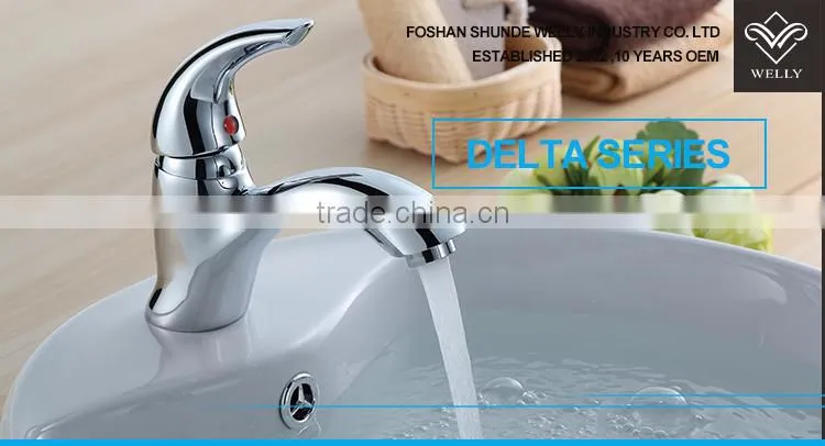 Foshan European Style Chrome Plated Brass Wash Basin Mixer Tap