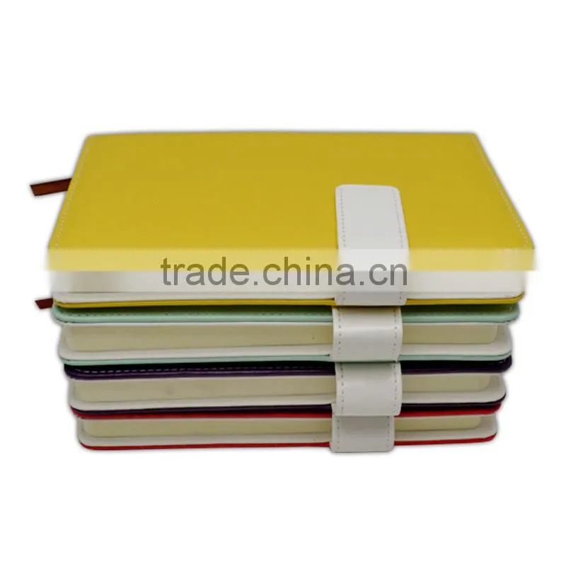 custom high quality school eco leather notebook agenda journal planner