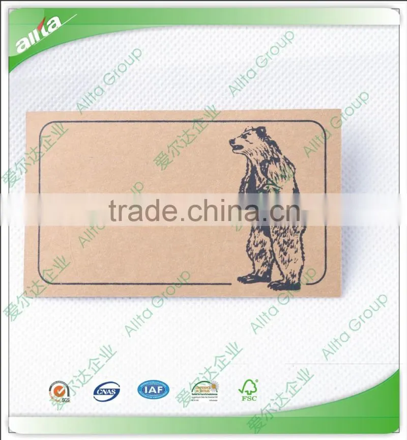 Custom printed jacron paper hangtag label for swimwear