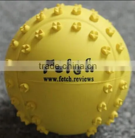 Custom 7x30cm Rubber Pet Toys with Rope