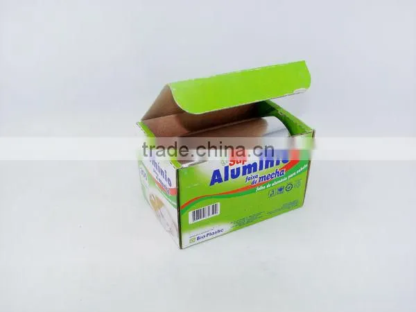 silver hairdressing foil roll factory price pre-cut aluminum foil sheet for hairdressing salon foil for hair