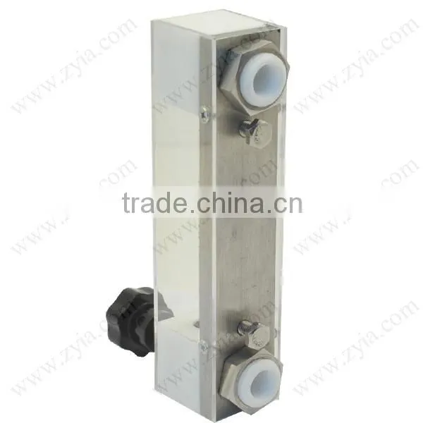 LZB-4F screw thread glass tube mini chemical flow meter for gas