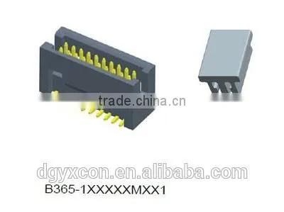 Pitch 1.27mm dual row straight with locating pegs box header connector