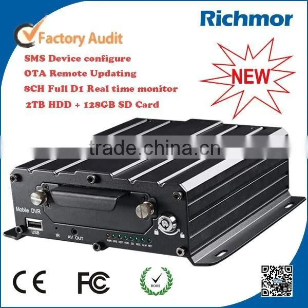 8ch bus dvr 4g mobile - passengers counter High storage Car dvr for truck