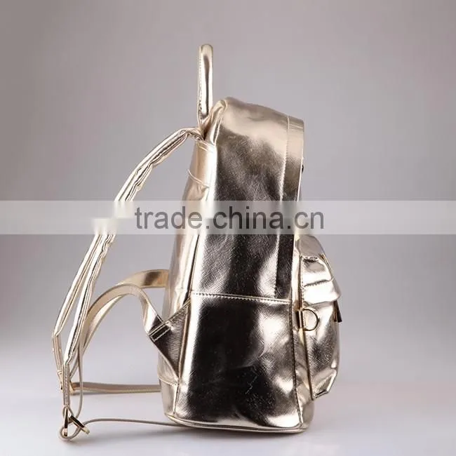 3709- 2016 Latest fashion girl backpack design high quality PU lady custom backpack OEM china