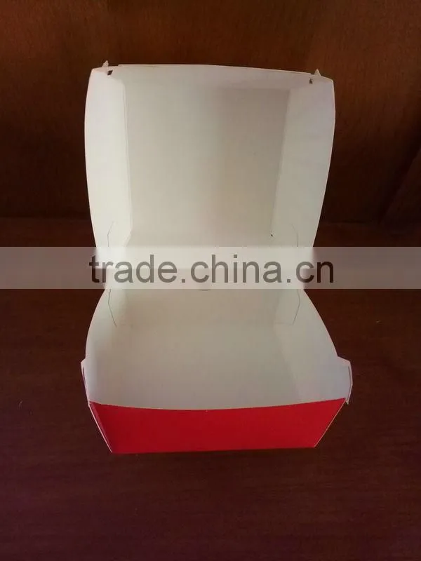 food grade disposable take away wholesale eco12oz single wall food paper box container