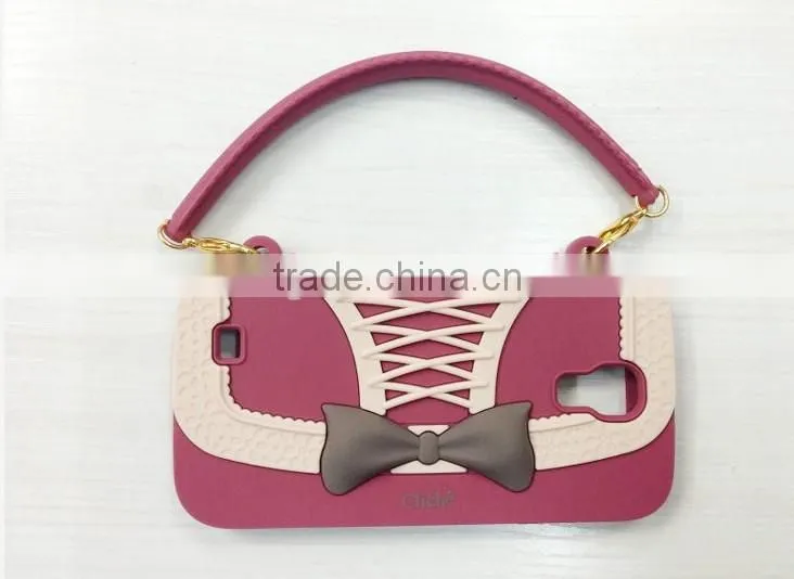 2013 Newest Silicone Bowknot Wallet Fancy Luxury Cell Phone Cases for Sumsung 9300/ 9500/ 7100 "11"