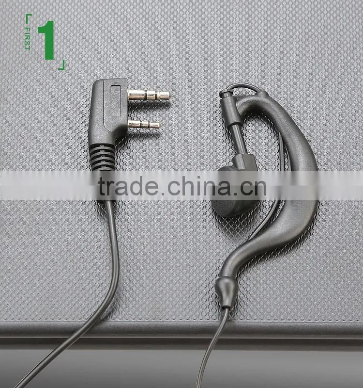 Walkie talkie vox Headphones 3.5mm 2Pin K-Type Transceiver headset TS-E007