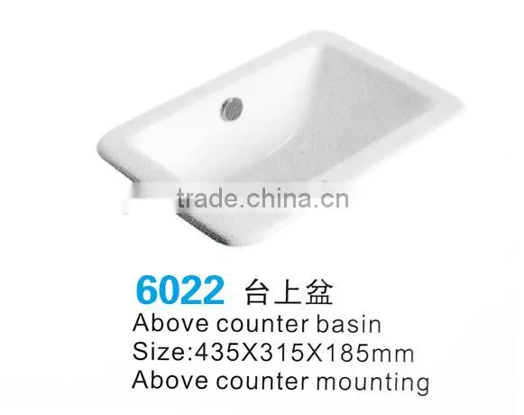 Chaozhou ceramic sanitary ware bathroom counter sink,art basin