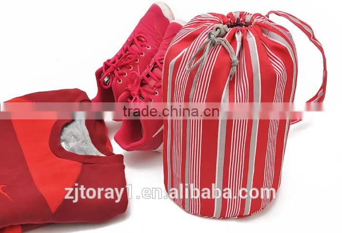Polyester Drawstring Duffle Laundry Shoulder Backpack Shoe Bag