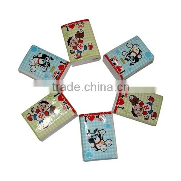 Pocket Facial Tissue Household Paper Hankies Handkerchief Neutral Made of Virgin wood pulp(12)