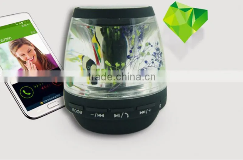 New arrivel built in colorful LED light Wireless 3.0 Bluetooth Liquid Speaker with card slot