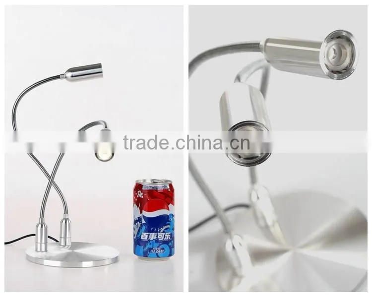 China Alibaba express of the LED desk lamp with dual-bulb holder