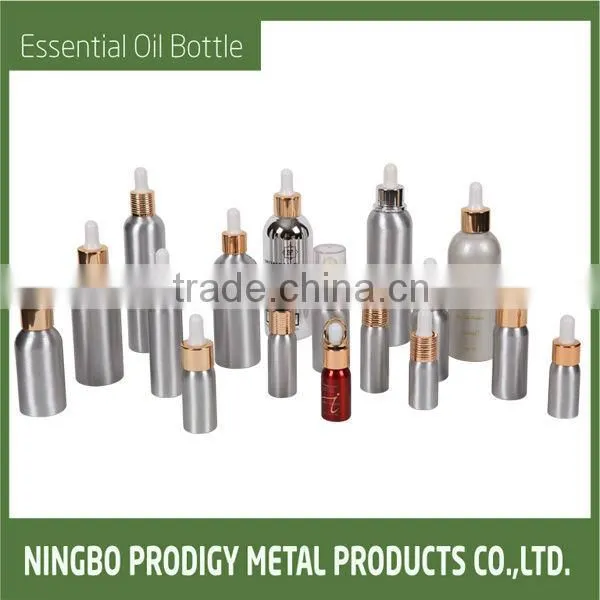 ALUMINUM COSMETICS BOTTLE WITH DROPPER