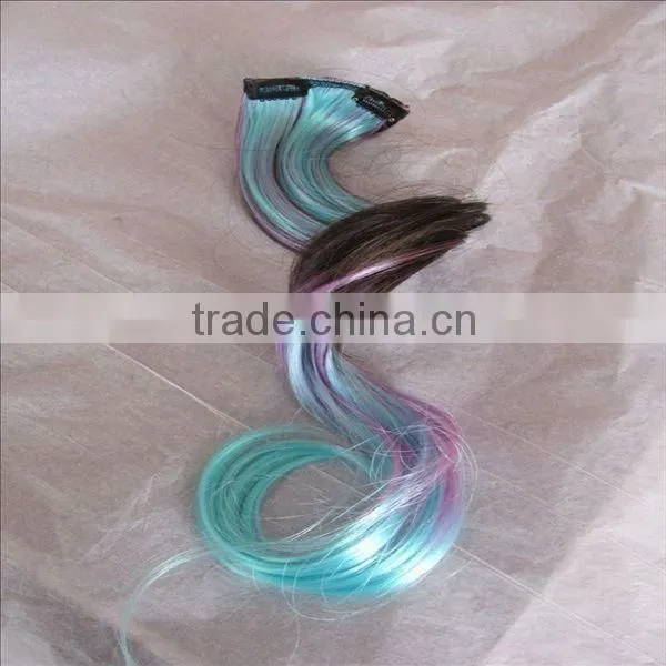 synthetic easy mixed color hair weave extensions