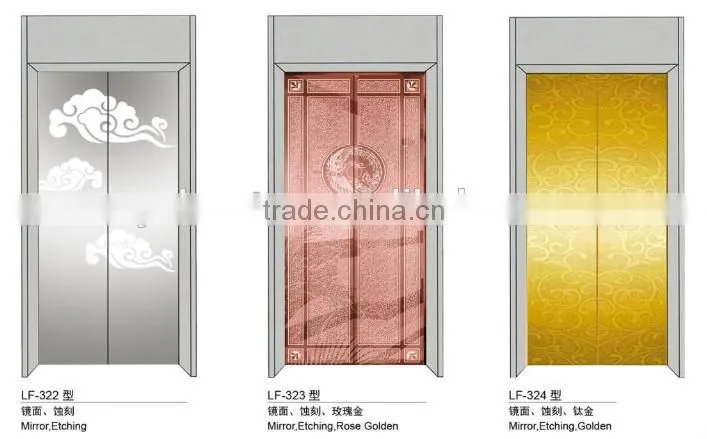 XY Elevator Rose Golden Elevator Door Elevator Selcom Landing Door