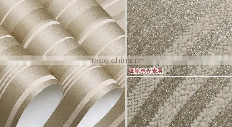 non-woven vertical stripes modern design italian wallpaper