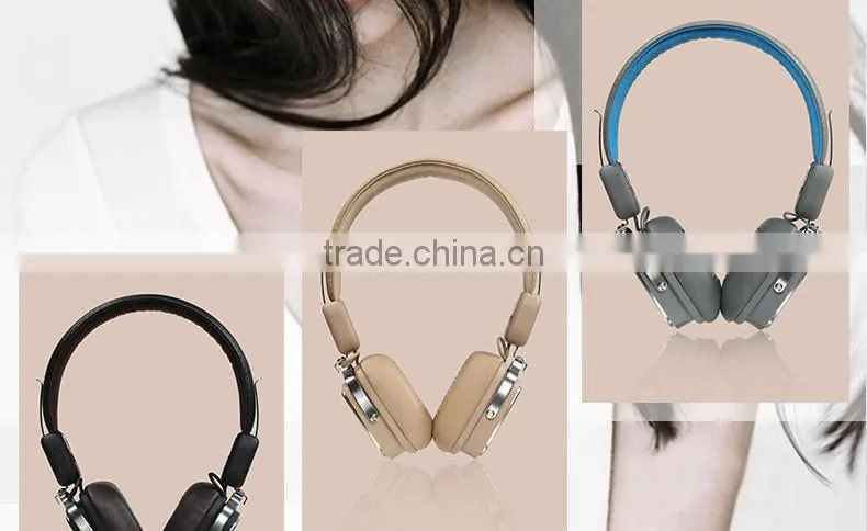High-End Stylish Foldable Ti Alloy Earphone Stereo Bluetooth Headphone with Ergonomic Design Model HSM4
