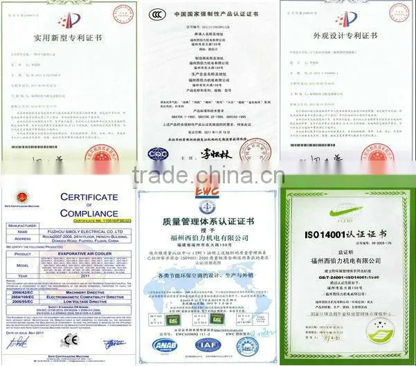 greenhouse or industrial 12 volt dc air condition oem service China evaportive air cooler supplier