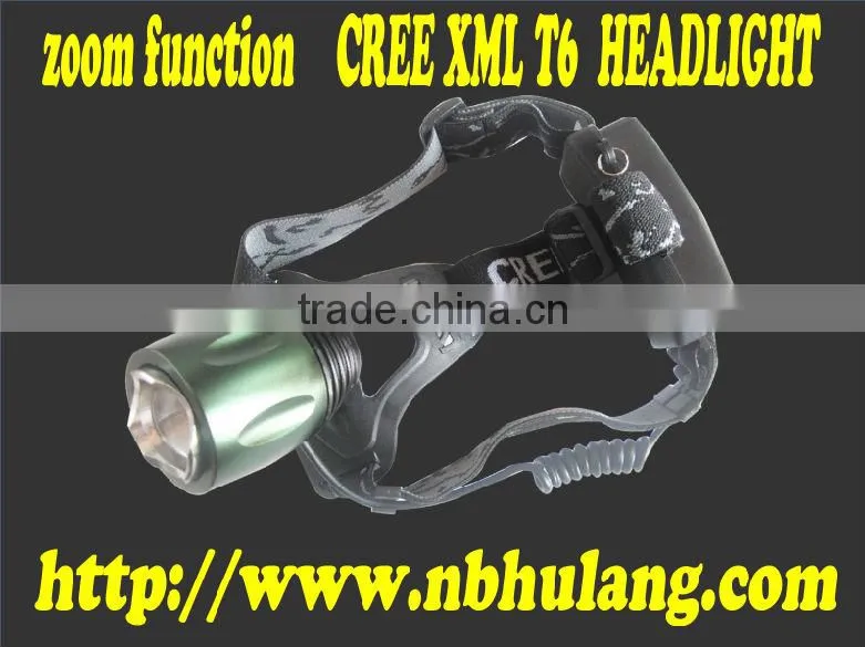 zoom function led headlight headlamp for hiking