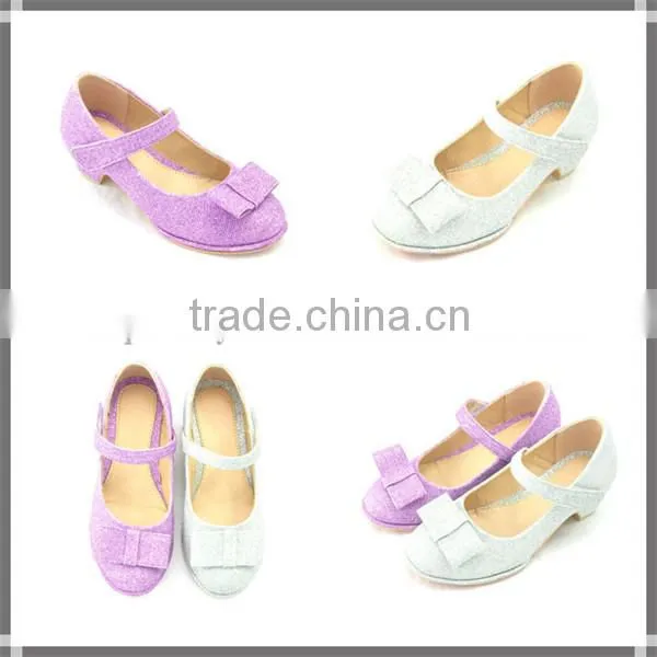 2016 high quality fashion girls high heel shoes for children dance shoes
