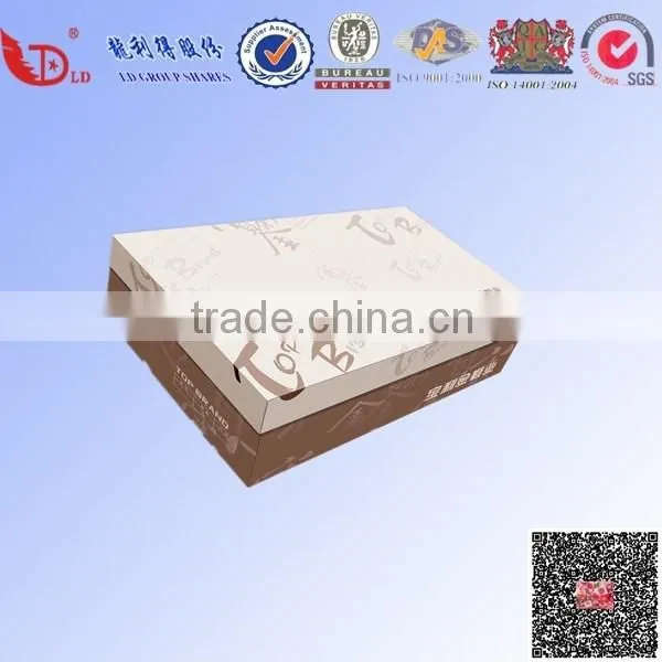 2015 hot sale cheap fine different types customized carton shoe box for packing
