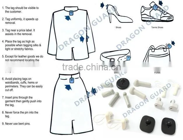 Clothing Magnetic Security Tag,eas security pencil tag T016B