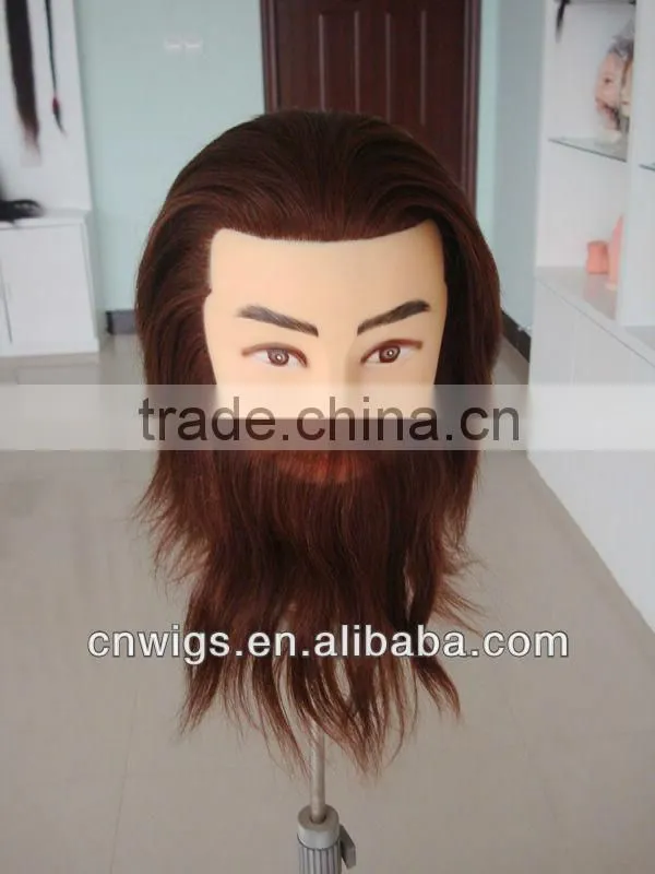 Premium Quality human hair training head/hairdressing training heads