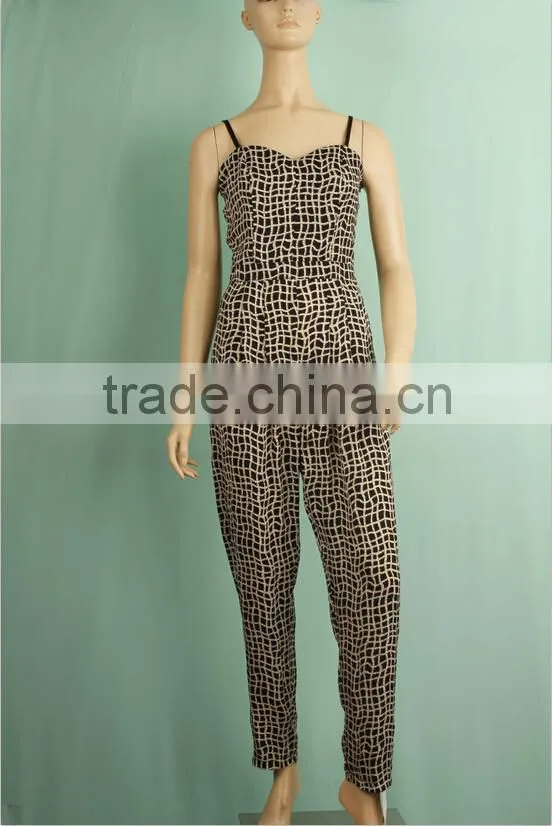 Spaghetti strap women sexy onesie jumpsuit adult women jumpsuit