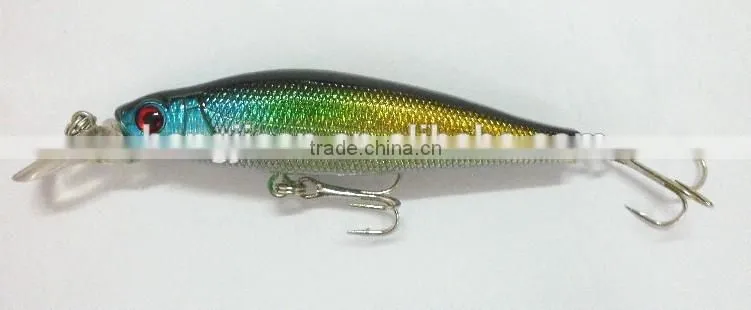 11cm 15.2g Fresh Water Bass lure Minnow baits fake hard bait with Size #4 Fishhook MI006