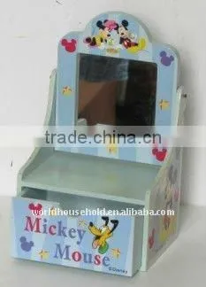cute and delicate SR2806 wooden jewelry box with mirror