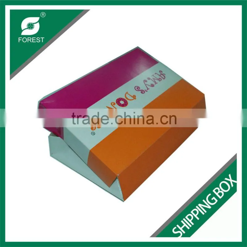GLOSSY LAMINATION CARDBOARD COOKIES SHIPPING BOX FOLDED FOOD TAKE AWAY CARTONS PROMOTION