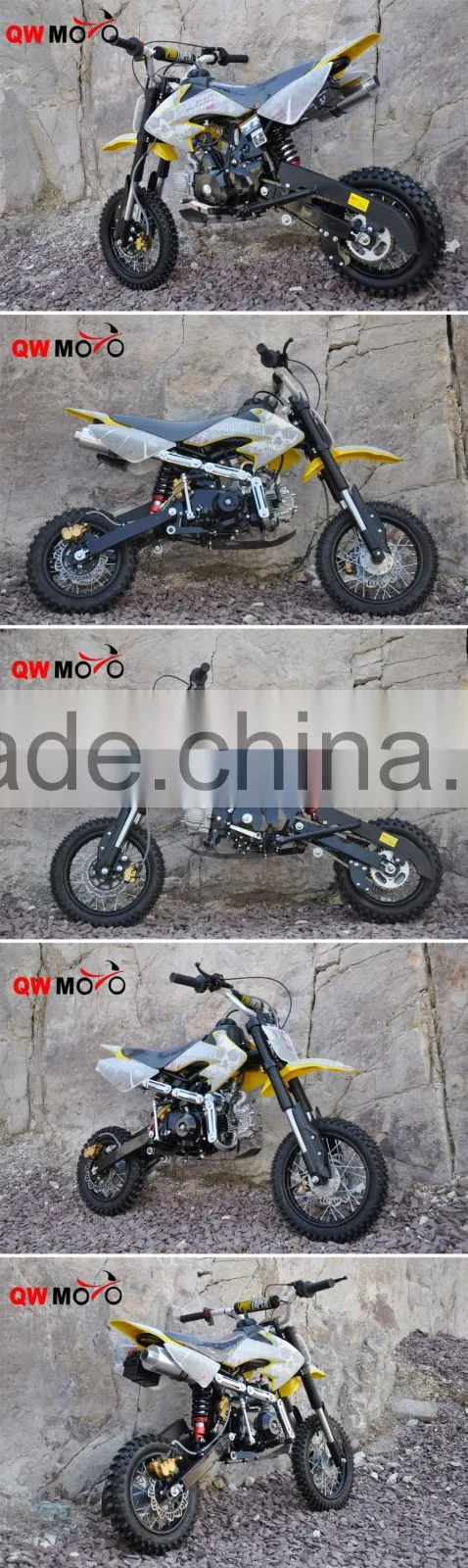 QWMOTO CE Mini kids dirt bike 50cc mini gas motorcycle bike for kids