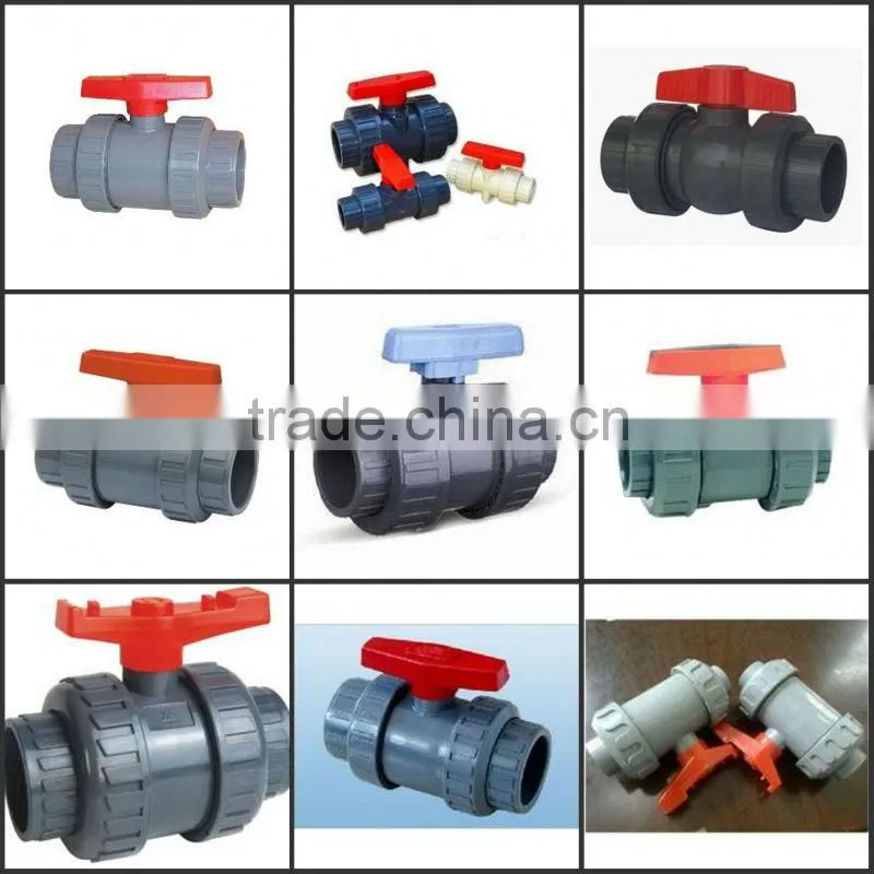 Manufacturer Plastic PVC double union Ball Valve for water