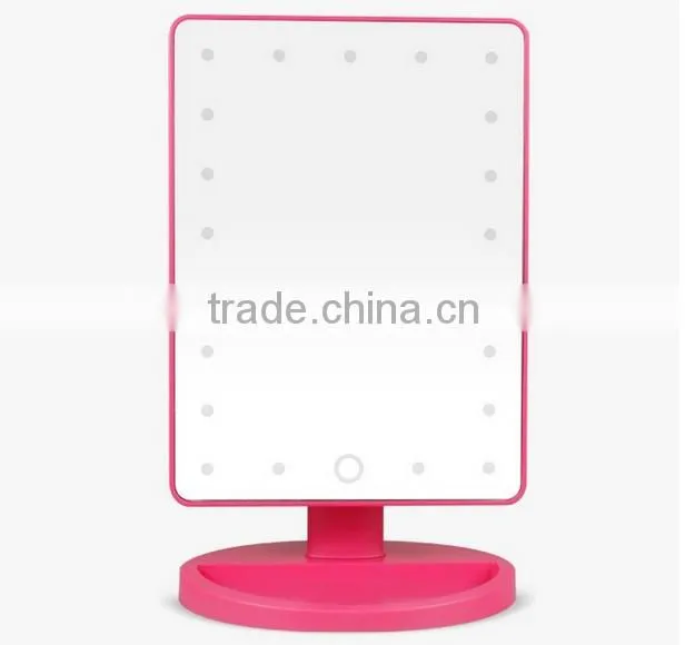 New moldel plastic stand desk touch screen 10X mangying Smarthome with samrt 16 led mirror concave mirror