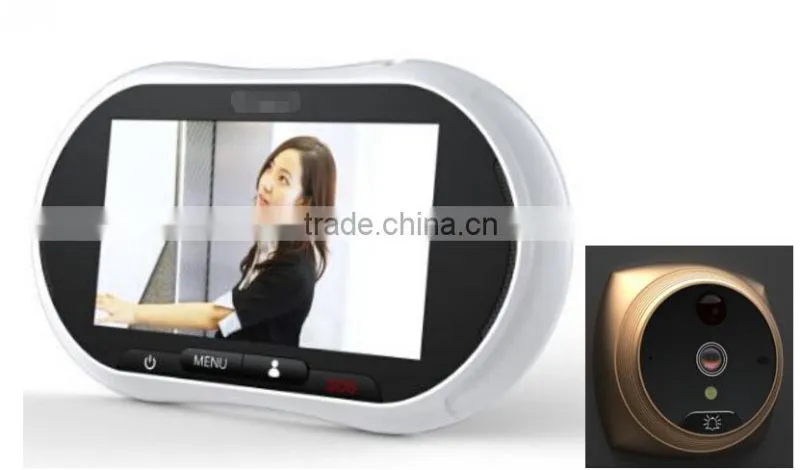 big clear image digital video peephole door camera with recorder