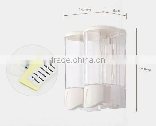 Popular 2016 hot sell hotel liquid dispenser for shampoo shower gel