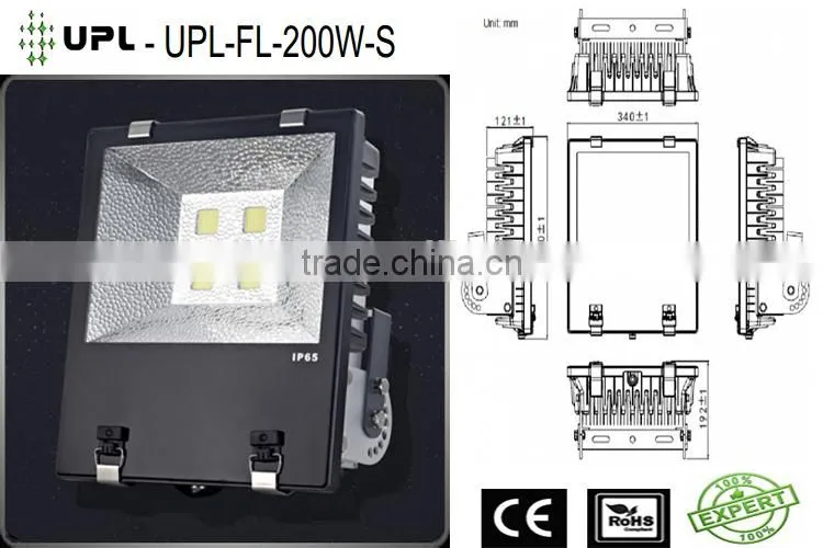 Outdoor Lighting COB Bridgelux LED Flood Light 200W