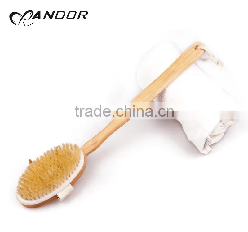 Hot&new natural bristle bath body brush