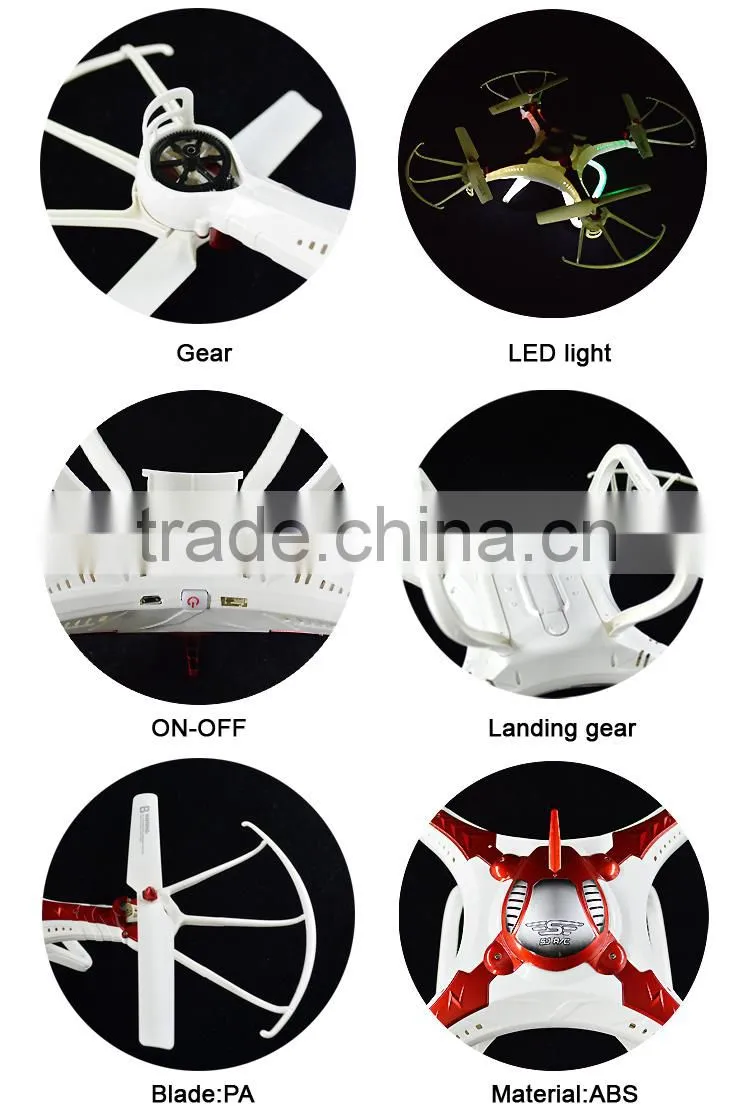 Newest 4D flip 2.4G phantom drone helicopter toy camera.